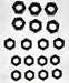 Model T Shackle and spring castellated nut set - 3800NS