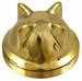 Model T Radiator cap, solid brass, low-fin - 3926B