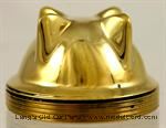 Model T Radiator cap, solid brass, low-fin - 3926B