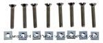 Model T Aluminum step plate bolt set, for 2 plates - 4812S