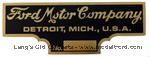 Patent Plate, Models N R S and early 1909 Model T - 1865-6-8
