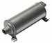 Model T Muffler, Cast iron ends with kidney shaped rear hole. - 4025C