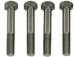 Model T Manifold clamp bolts, domed head, stainless steel, set of 4