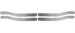 Model T Rear Bumper SPLIT face bars, polished stainless steel