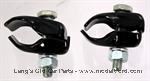 Model T Front license brackets for headlight bar, plain steel - 3664B