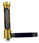 Model T Oil sight gauge, brass with steel stem - 3079O