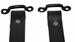 Model T Top to windshield hold down straps, blackened leather, black hardware. - 3314WSB