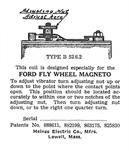 Model T Heinze label, found on inside of lid, serial number blank - 4640L