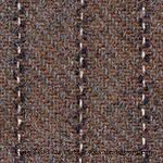 Model T Upholstery kit for a 1923-1925 Coupe, steel frame door. BROWN wool with thin WHITE stripe - UCC1A25-UT4X4-ST