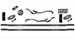 Model T REAR Bumper Set, FULL length bars