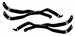 Model T REAR Bumper Set, SPLIT style bars - 2950RSSPL