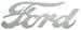 Model T Ford script for radiator, chrome