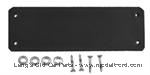 Model T Door strap, open cars, black leather with nickel hardware - 3876LSN