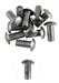 Running board bracket rivets set