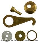 5000LS - Heinze latch set for  wood coil box, brass