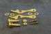 Model T 5000LSRE - Heinze latch set for wood coil box, brass, not original.