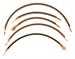 Original color and style spark plug and mag post wires