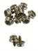 "Durable" Trim fastener stud kit, nickel plated, 3/8" long wood screw