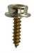 Model T 43003BK - "Durable" Trim fastener stud kit, nickel plated, 5/8" long wood screw