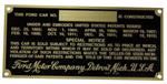 1865D - Patent and serial number plate
