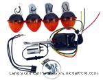 T-SIGN-6KIT - Directional turn signal kit, with lights, 6 volt