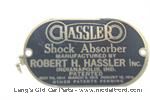 1865HAS - Hassler shock absorber data plate