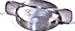 Gas Cap, for torpedo roadsters, brass, winged