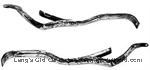 2951 - Rear bumper mounting brackets, for full face bars