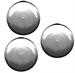 Freeze plugs, cadmium plated steel, set of 3.