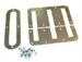 Model T Flat pedal and brake lever trim set, Unpolished Brass