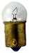 Model T 4 candle power light bulb, single contact, 12 volt, (straight pins)