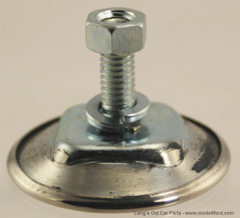 Model T Center bumper clamp, Ford Script, Chrome, 2956