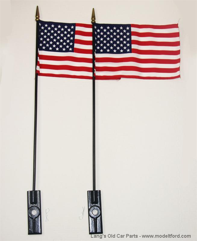 Model T Bumper flags and holder, A-FH-B