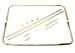 Model T Brass windshield frame, open car