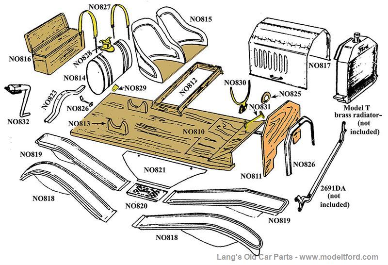 Model T Speedster Kit and Optional Parts