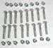Model T Demountable rim bolt & nut set, 32 piece for 4 wheels