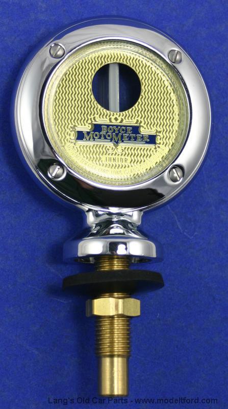 Model T Jr. Moto-Meter chrome, plain rim, Boyce script ... motometer wiring 