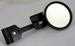 Model T Telescoping rear view mirror, black, Sidemount
