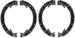 Model T Brake shoe set, 2-piece design