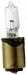 Model T Halogen tail lamp bulb, 50 WATT, single contact, 6 volt, (straight pins)
