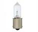 Model T Halogen tail lamp bulb, 20 WATT, single contact, 6 volt, (straight pins)