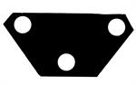 Model T TT Rear spring clip plate, NOS - 1091