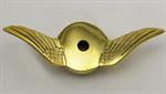 Model T Gull wing radiator cap, brass swept back wing style - 3926GWB