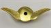 Model T Gull wing radiator cap, brass SWEPT BACK wing style