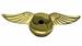 Model T Gull wing radiator cap, brass swept back wing style - 3926GWB