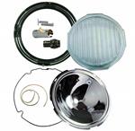 Model T Headlight Rebuilding Kit, Black Rim - 6500KITBL