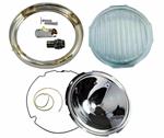 Model T Headlight Rebuilding Kit, NICKEL Plated Rim - 6500KITN