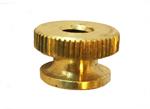 Model T Sidlight font thumb nut, Jno Brown, brass - SL-F1TH