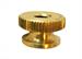 Model T Sidlight font thumb nut, Jno Brown, brass