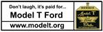 Bumper magnet - Don’t laugh, it’s paid for... MODEL T FORD - A-BS-DL
